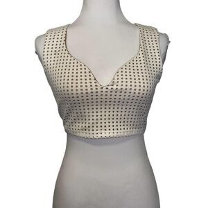 𝅺lulus‎ Crop Top Sleeveless White Nude